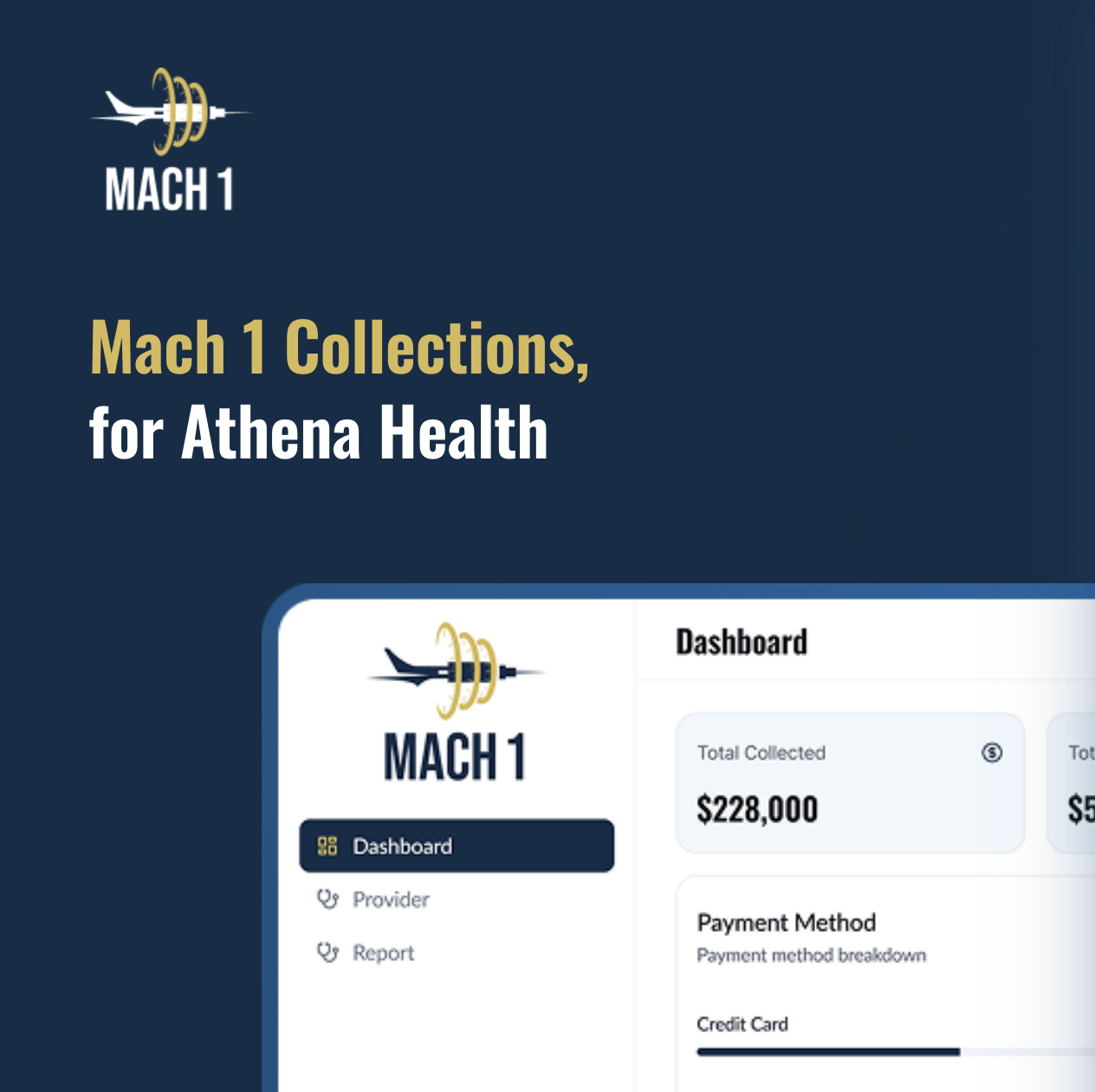 Mach 1 Collections dashboard preview